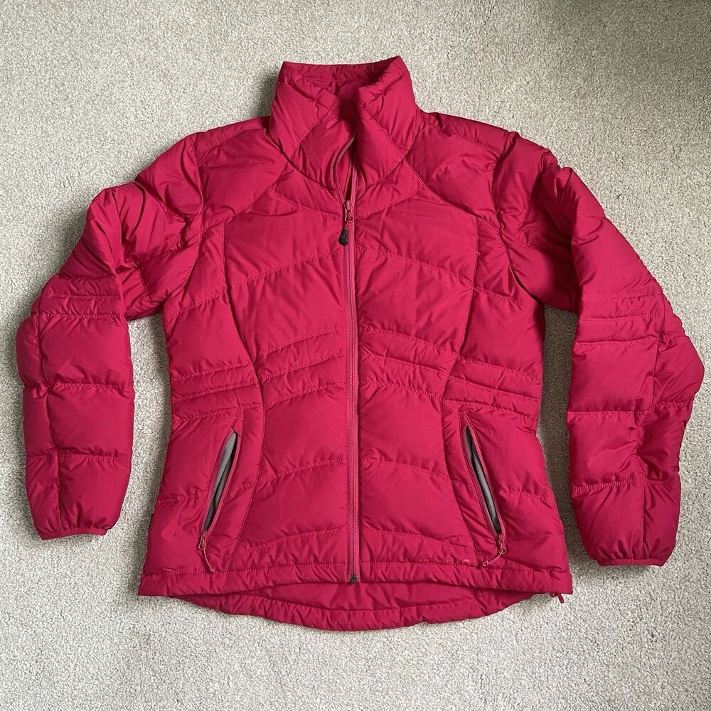 Merrell Goose Down Puffer Winter Jacket Coat Full Zip Pink Women's Size Medium